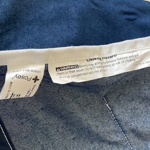 Posey 7400 Activity Apron, Blue Denim with Bright Color - Picture 2 of 5